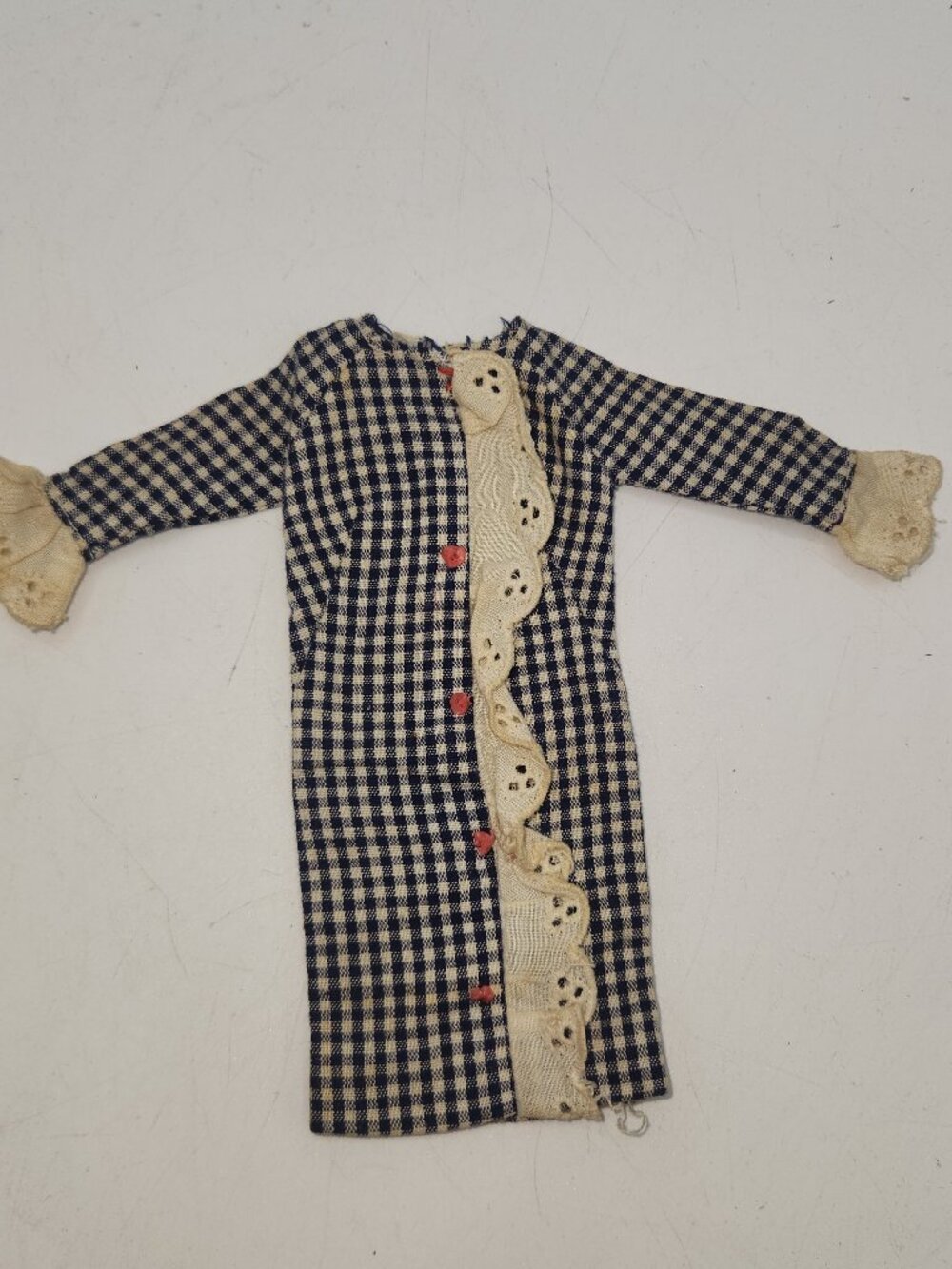 Vintage 1967 Mattel Francie 1273 SIDE KICK Checked Dress
